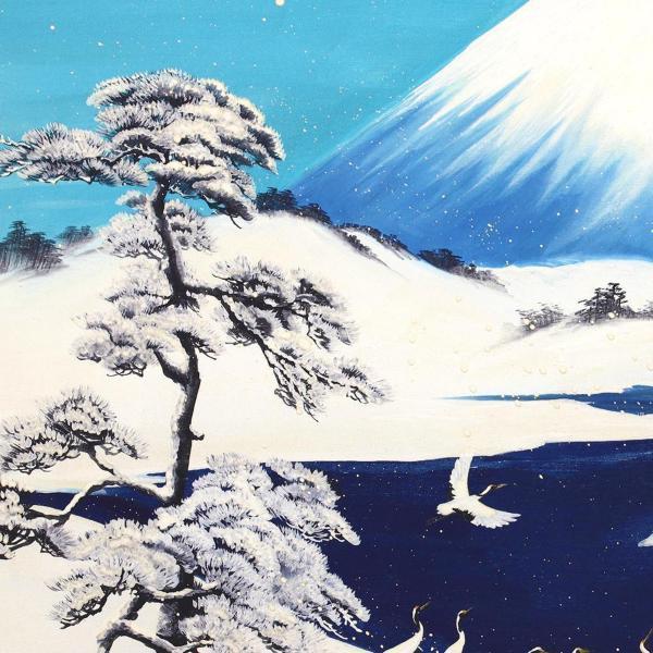 Yahoo!オークション - 【真作】【WISH】あいはら友子「雪景色」日本画 