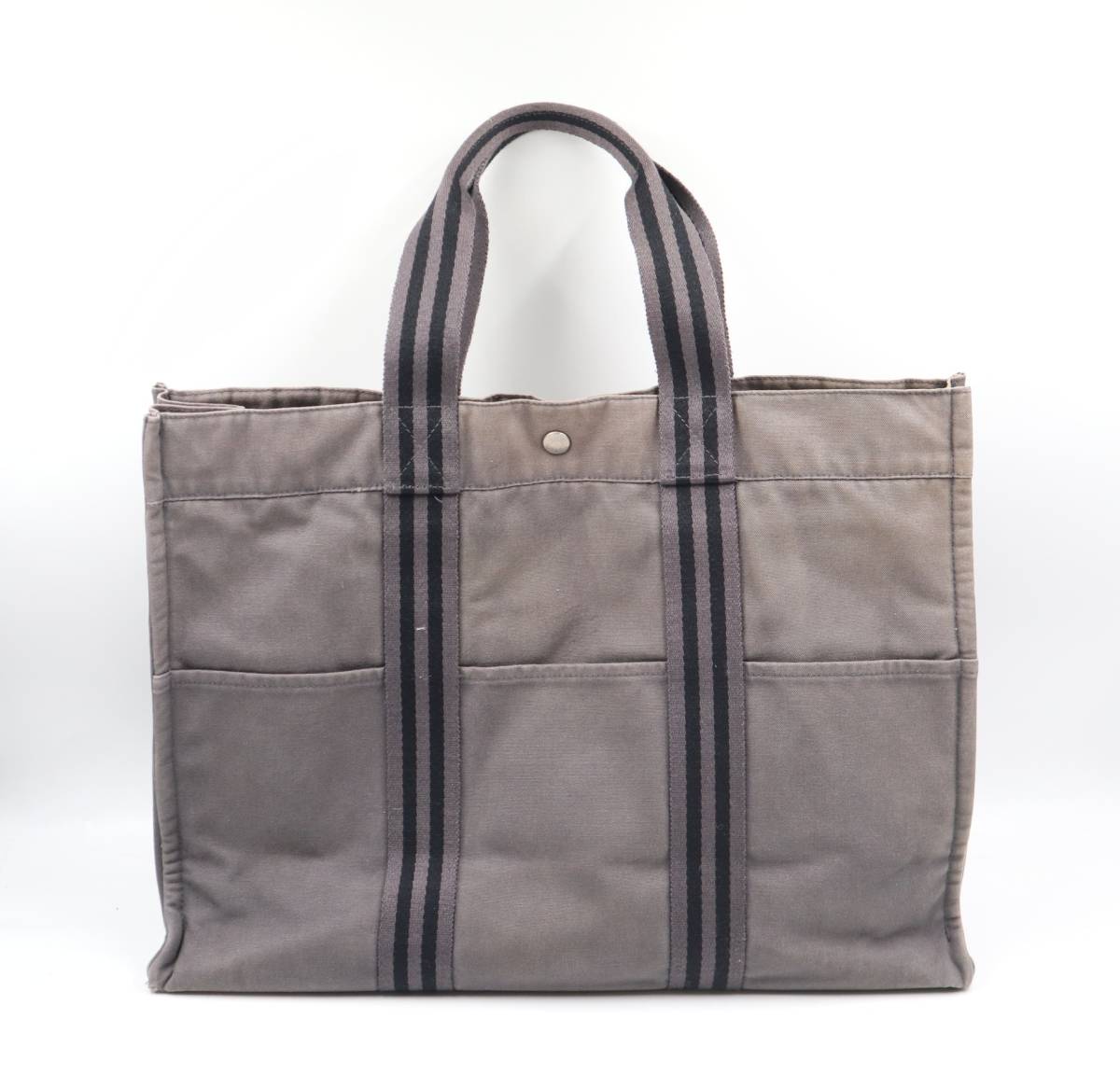 ☆HERMES エルメス フールトゥGM キャンバス シルバー金具