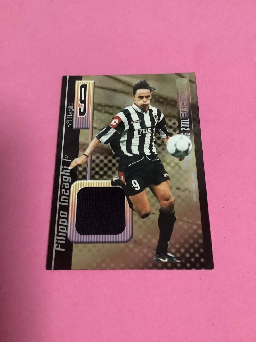 2001 PANINI CALCIO CARDS JUVENTUS FILIPPO INZAGHI ジャージカード_画像1