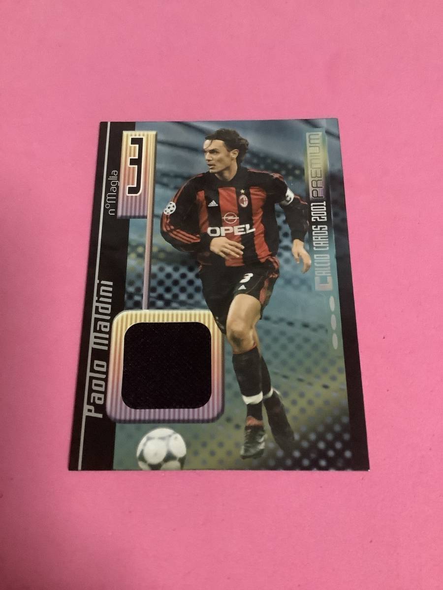 2001 PANINI CALCIO CARDS MILAN PAOLO MALDINI ジャージカード