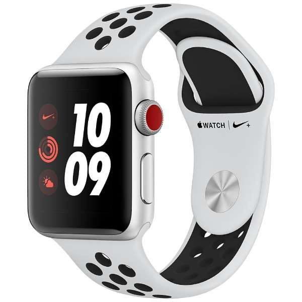 新品 Apple Watch Nike+ Series3 GPS+Cellularモデル 38mm シルバー