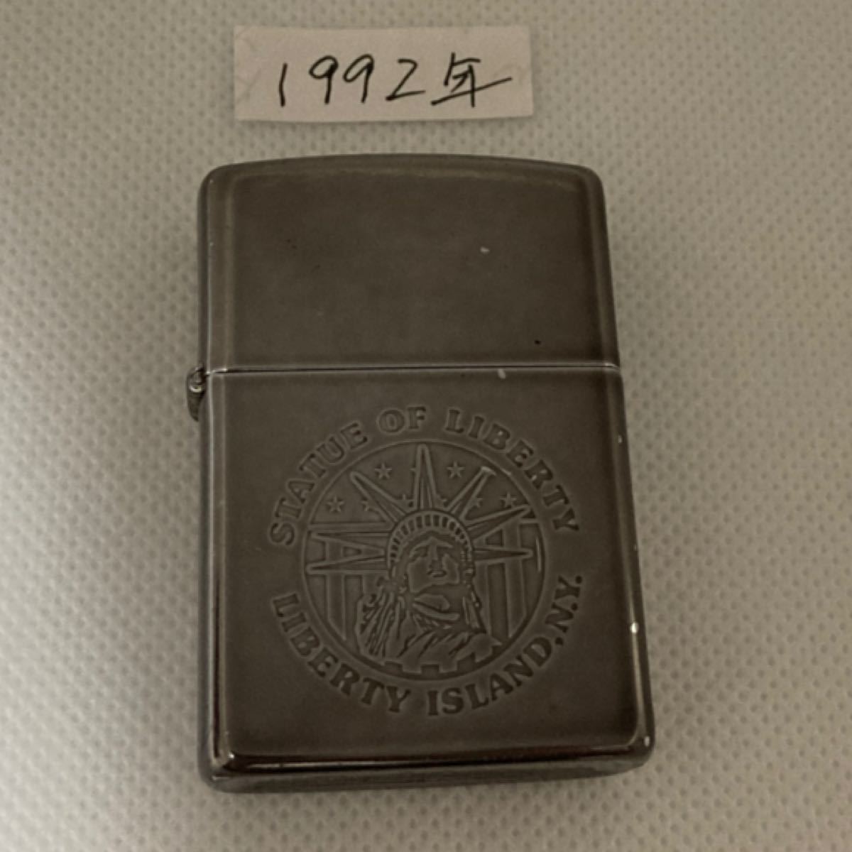 ZIPPOライター STATUE OF LIBERTY クロム 中古品 箱無し 1992年 ZIPPOライター STATUE OF LIBERTY クロム 中古品 箱無し 1992年
