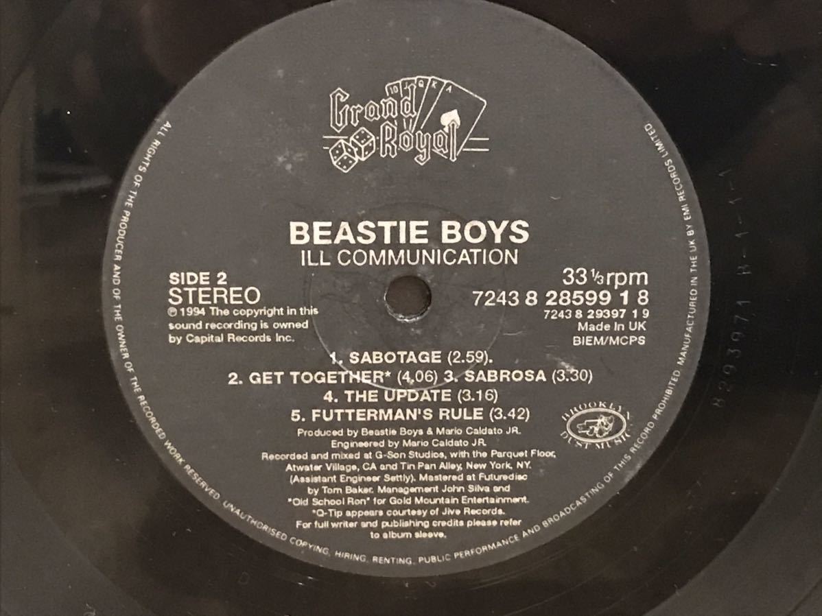 2LP Beastie Boys - ILL Communication / Capitol Records C1 7243 8 28599 1 8 ビースティ・ボーイズ vinyl アナログ レコード uk_画像5