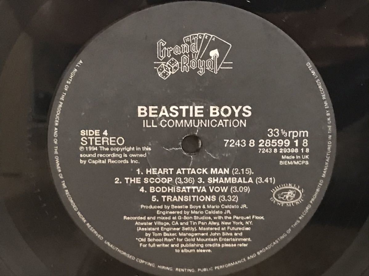 2LP Beastie Boys - ILL Communication / Capitol Records C1 7243 8 28599 1 8 ビースティ・ボーイズ vinyl アナログ レコード uk_画像7
