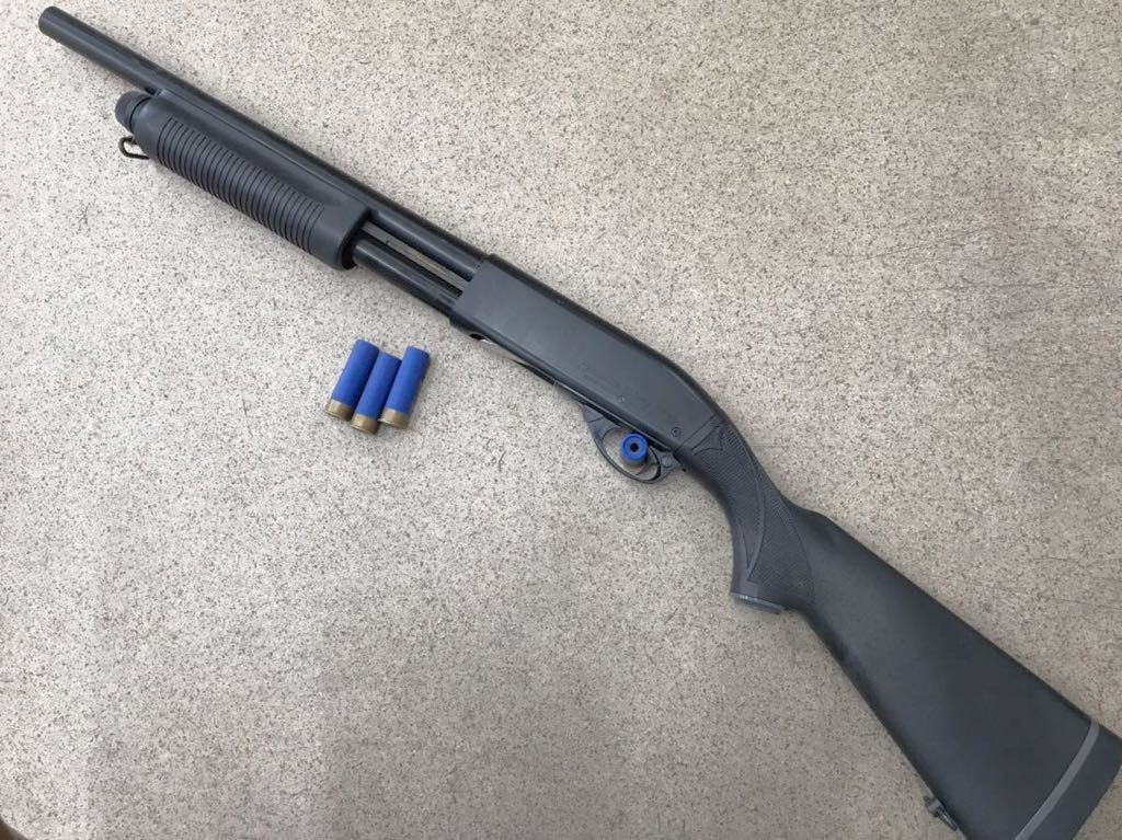 マルゼン レミントン m870 ライブシェル ガスショットガン www