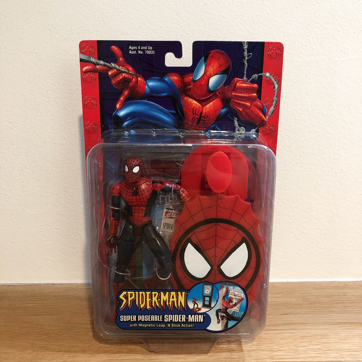 スパイダーマン/ SPIDER-MAN 【SUPER POSEABLE SPIDER-MAN】アクションフィギュア　フィギュア　マーベル　トイビズ TOYBIZ 2002年_画像1