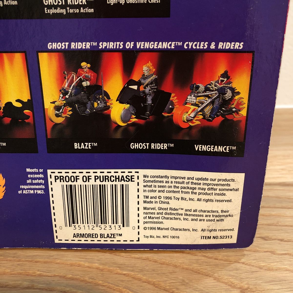 MARVEL/ GHOSTRIDER ゴーストライダー【ARMORED BLAZE】アクションフィギュア　フィギュア　マーベル　トイビズ TOYBIZ 1996年_画像4