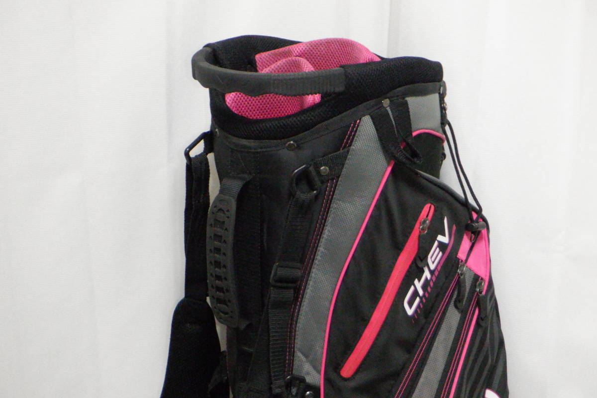 中古 超大人気 Callaway CHEV 9.0型 軽量 アスリートスタンドモデル (BKxGYxPINK)_画像5