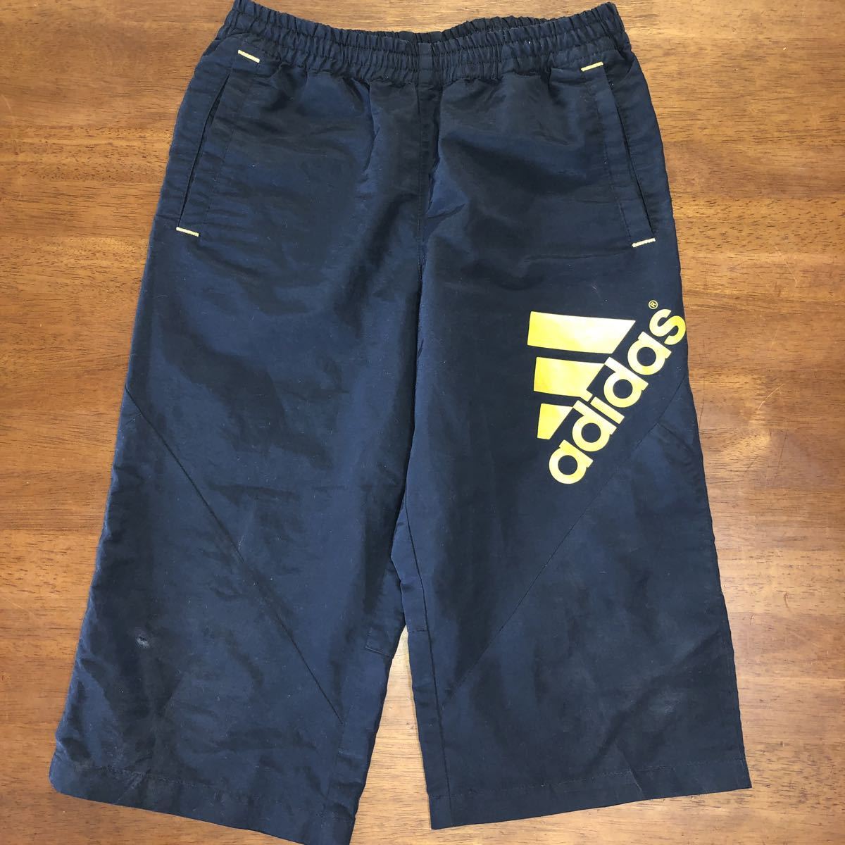 [adidas/ Adidas ] T-shirt shorts top and bottom 2 pieces set 150.140. used sport wear training 