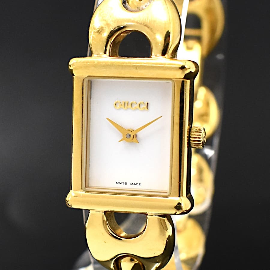 GUCCI グッチ1800L クオーツレディース腕時計GP 不動品☆-