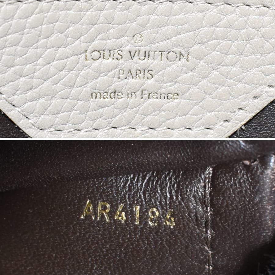 1円 ◎美品 LOUIS VUITTON ルイヴィトン ハンドバッグ カプシーヌGM トリヨンレザー ベージュ ゴールド金具◎Dsp_画像9