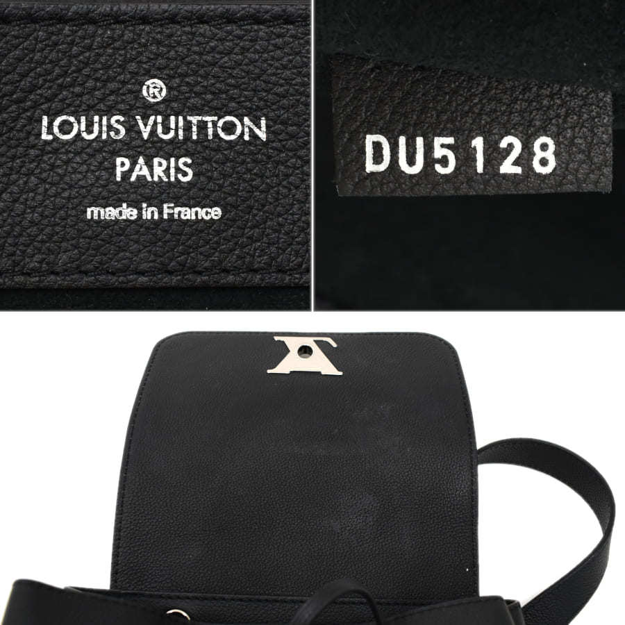 1円 ◎定価36万 新品同様 LOUIS VUITTON ルイヴィトン リュック ロックミーバックパック M41815 トリヨンレザー ノワール◎Dsgg_画像9