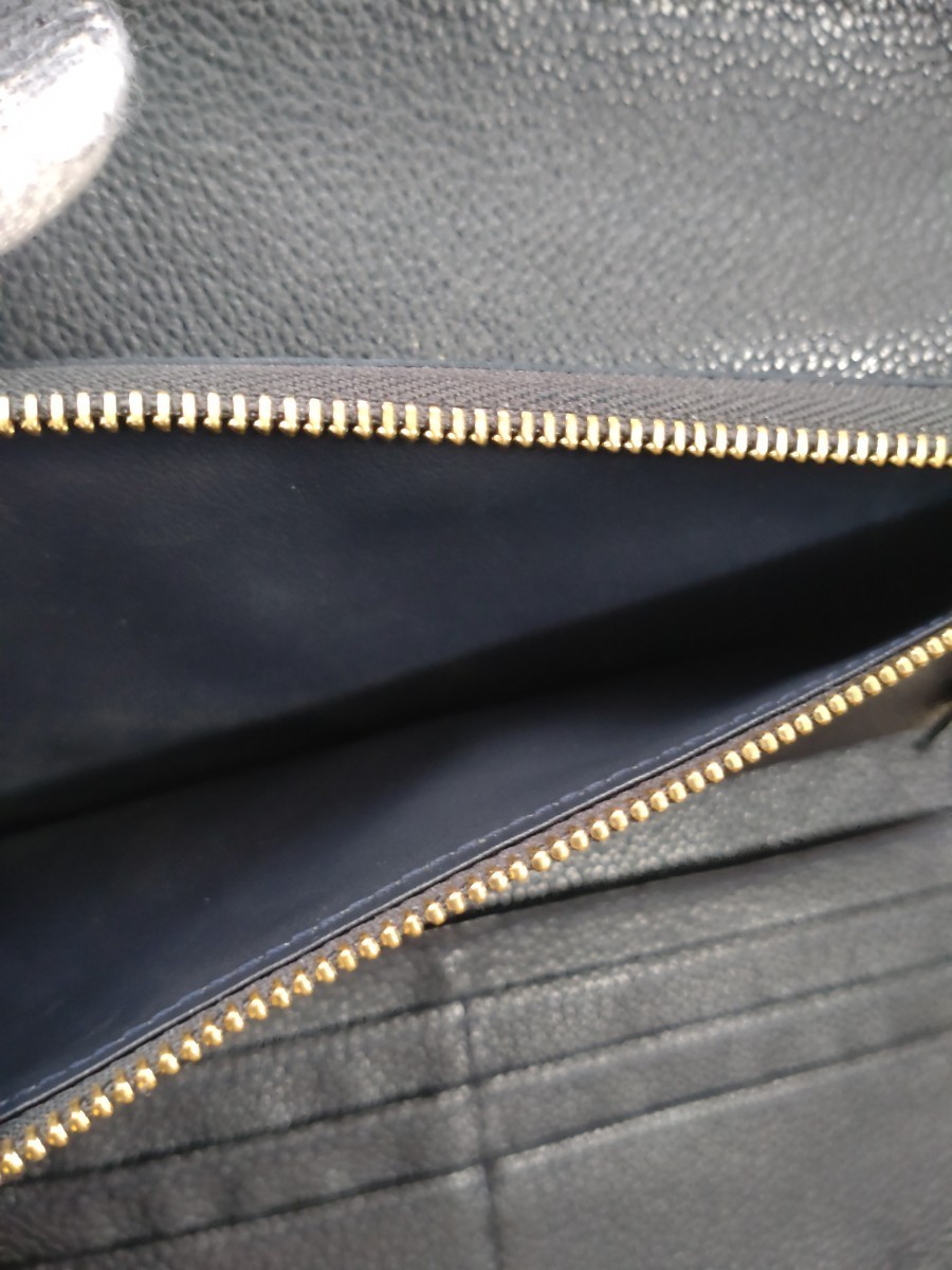 良品 LOUIS VUITTON アンプラント レザー長財布 三つ折り財布 M60294