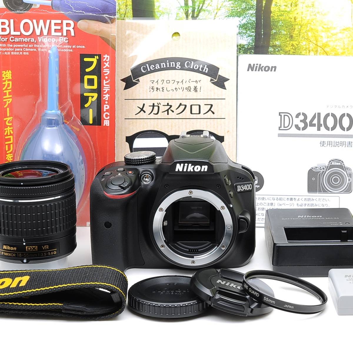Nikon D3400☆スマホ転送OK☆小型・軽量・高機能一眼レフ♪-