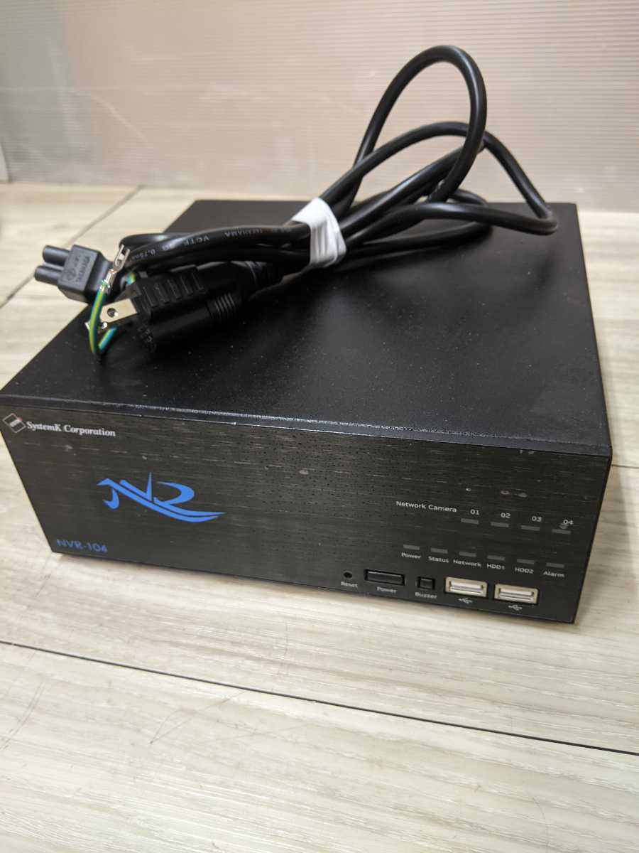 Systemk コーポレーション ネットワークビデオレコーダー NVR-104 防犯カメラ