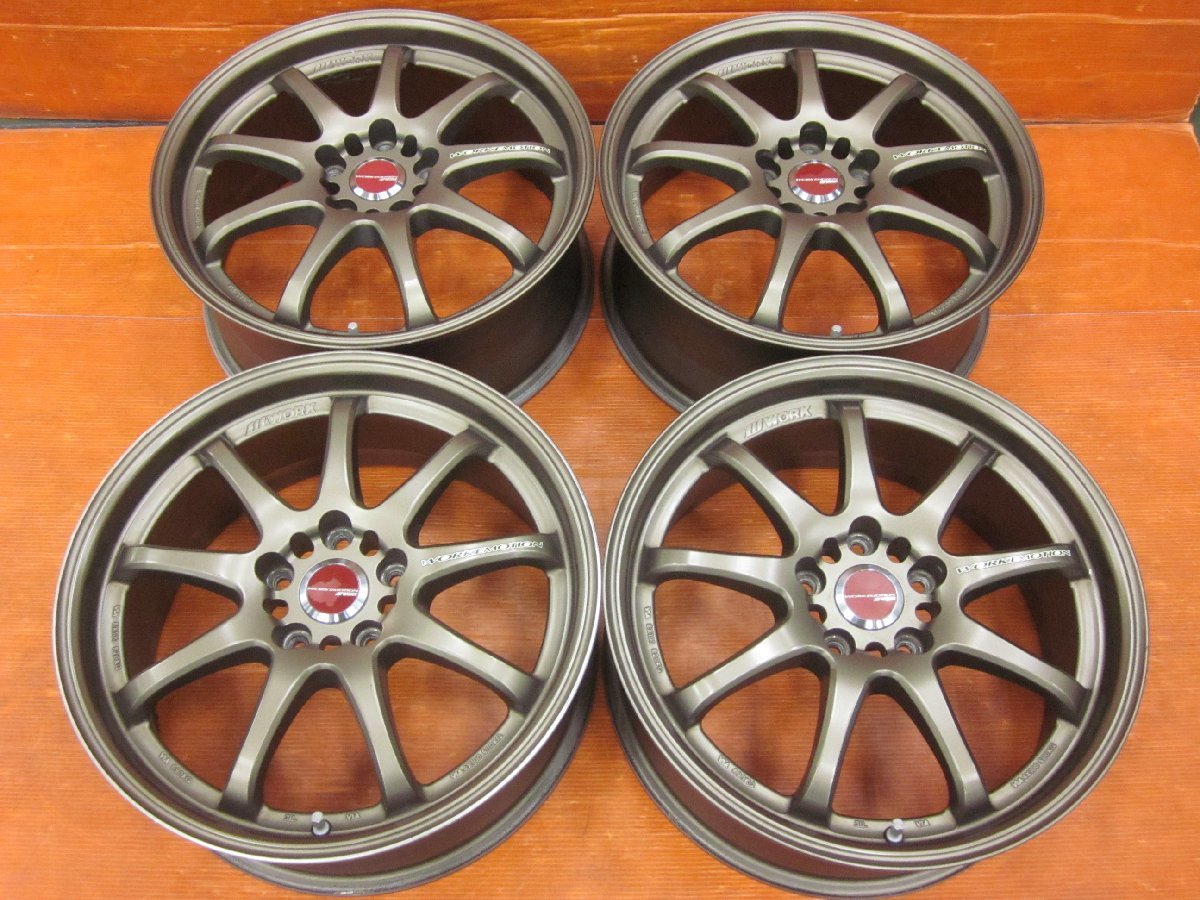 Y2】WORK エモーション EMOTION XD9 マットチタン(MHG) 18インチ 7.5J