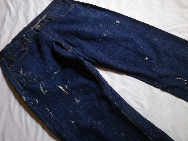  genuine navy blue *60s Levi's 501 big E jeans W40L32 big size long-legged R red ear BIG*E original Vintage xx indigo Denim 