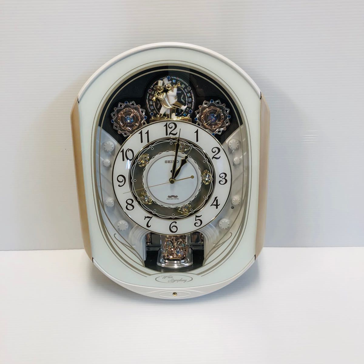 動作OK SEIkO セイコー RE565W 電波時計 ウェーブシンフォニー 動作OK SEIkO セイコー RE565W 電波時計 ウェーブシンフォニー