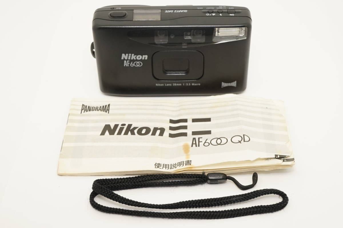 n-1●売り切り●Nikon●ミニ AF600 QD●QUARTZ DATE PANORAMA●28mm F3.5 Macro●ニコン コンパクトフィルムカメラ●