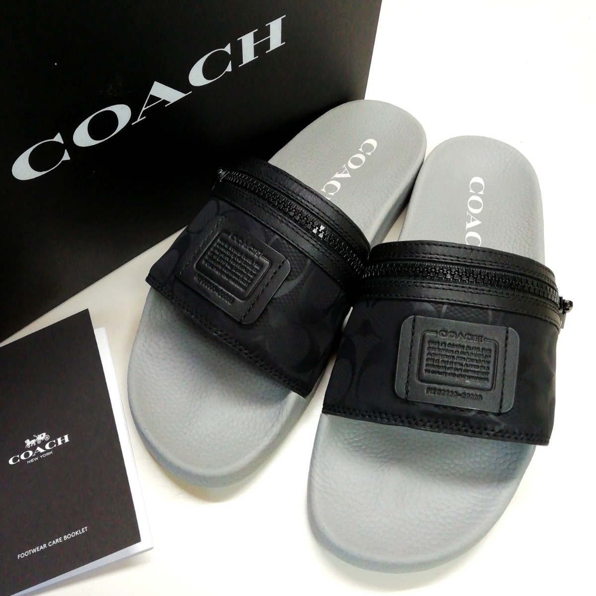 【COACH★C3191】コーチ 百貨店商品♪ メンズ サンダル シューズ『スライド ウィズ ポケット』 定価23,100円 新品