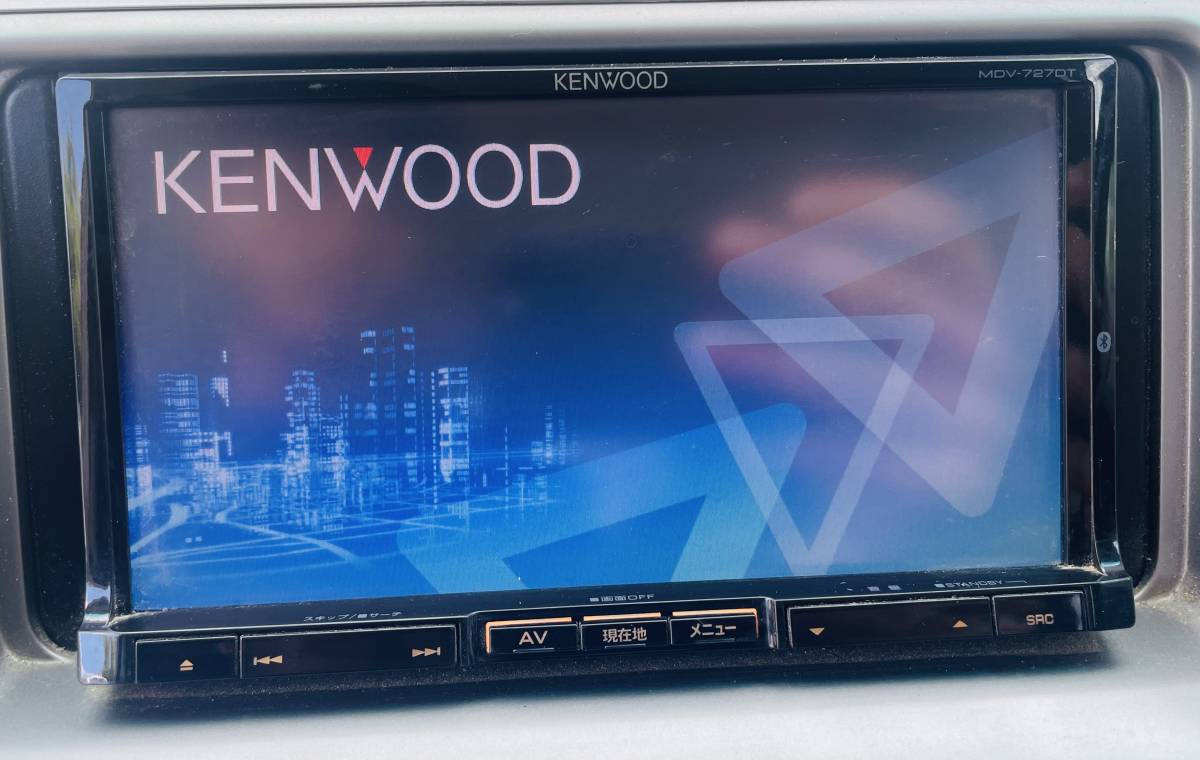 カーナビゲーション Kenwood MDV-727DT Bluetooth/USB/SD/TV 完全に