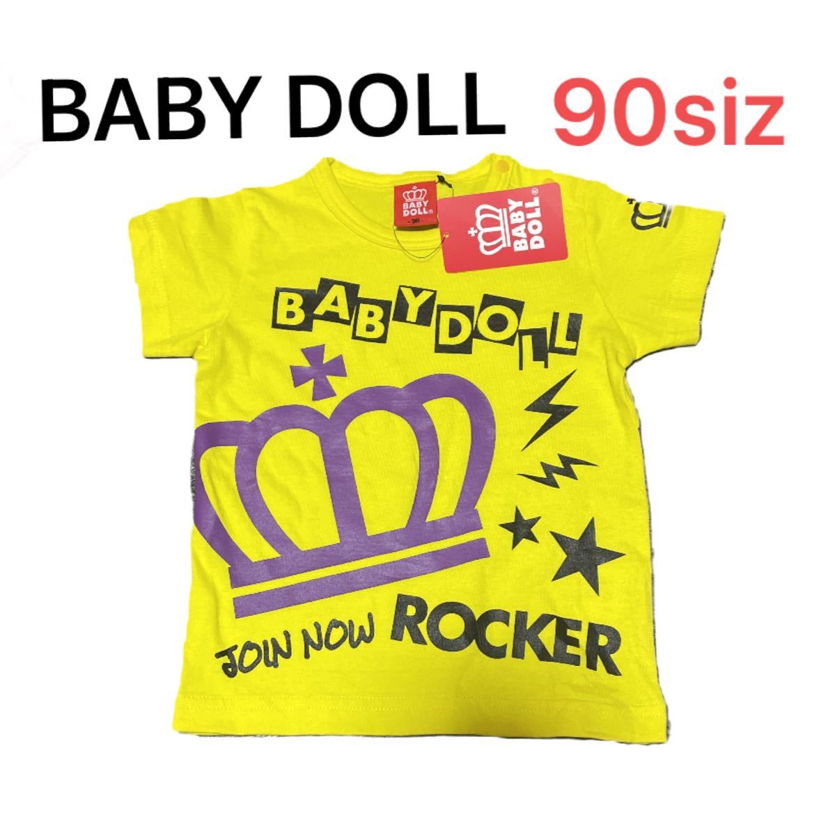 新品・未使用】BABY DOLL ロゴプリントTシャツ イエロー|PayPayフリマ