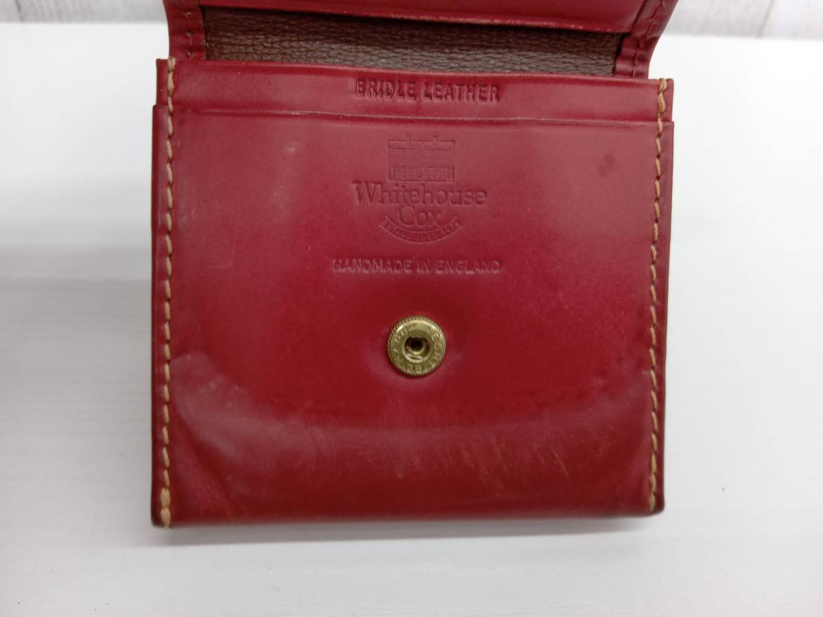箱有り/WhitehouseCox/COIN PURSE/BRIDLE LEATHER/コインケース