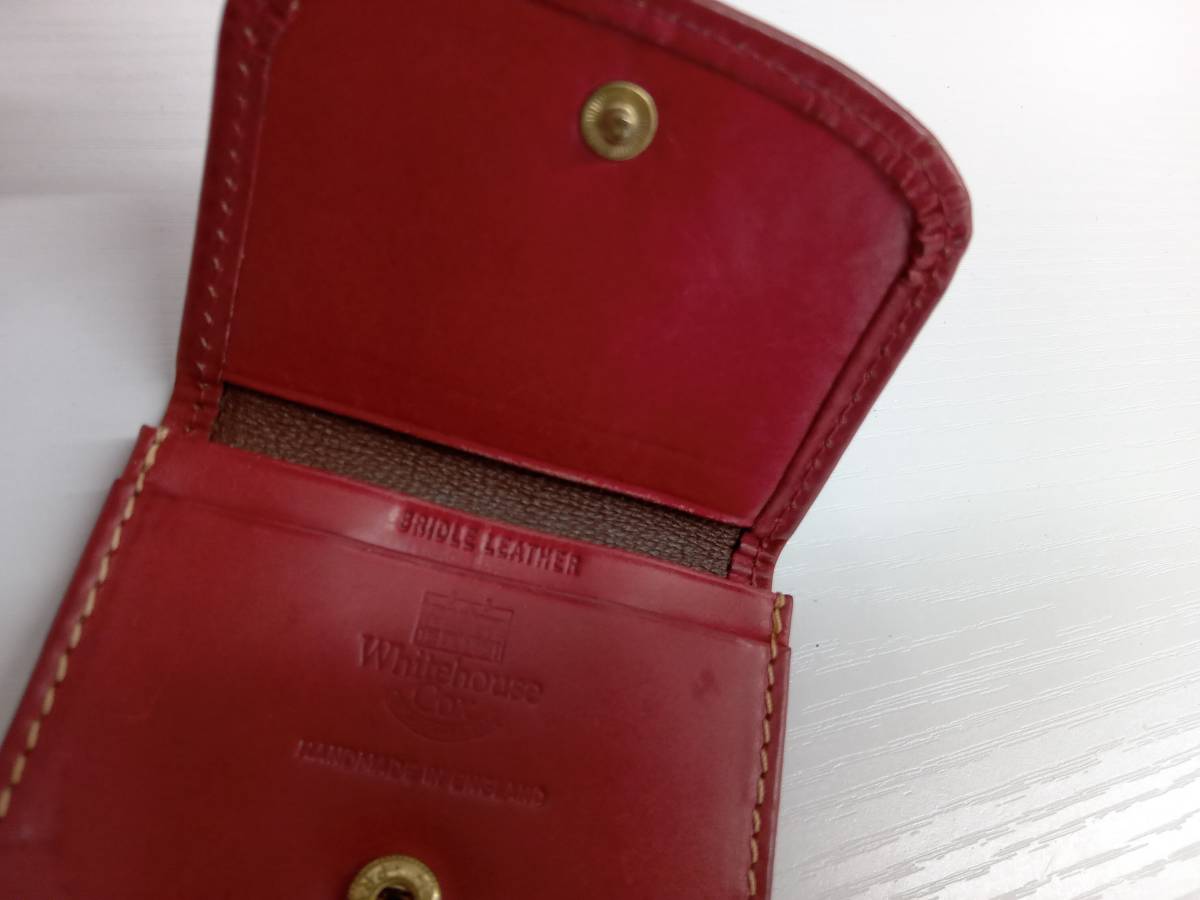 箱有り/WhitehouseCox/COIN PURSE/BRIDLE LEATHER/コインケース