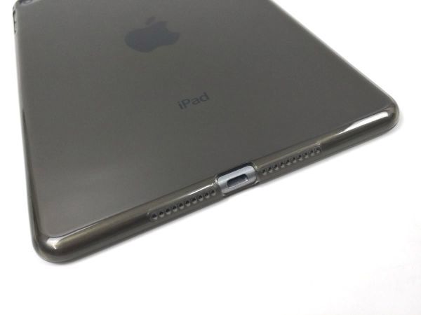 iPad mini 5用 第5世代 カバー ソフトケース 薄型 クリア ブラック TPU_画像6