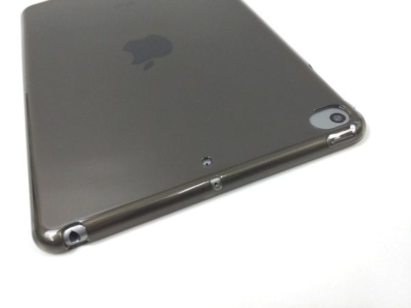 iPad mini 5用 第5世代 カバー ソフトケース 薄型 クリア ブラック TPU_画像4