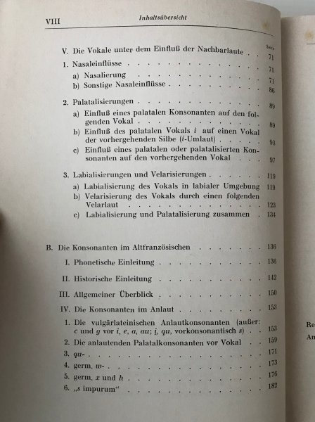 ドイツ語／Altfranzoesische Grammatik 1.Teil Lautlehre Hans Rheinfelder M. Hueber　古フランス語の文法_画像4