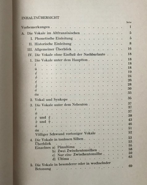 ドイツ語／Altfranzoesische Grammatik 1.Teil Lautlehre Hans Rheinfelder M. Hueber　古フランス語の文法_画像3