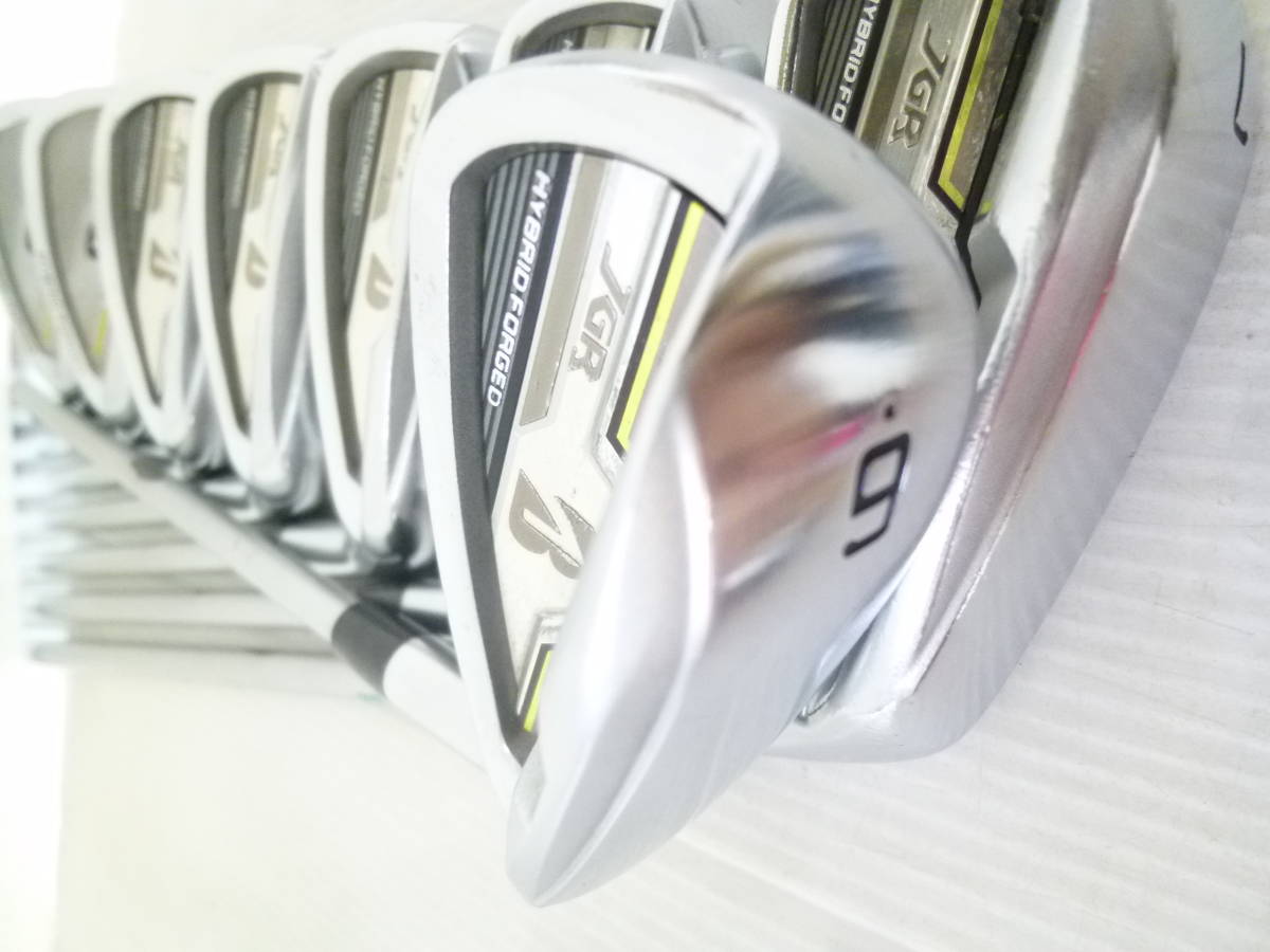 やさしく飛ばせます!!! ◆◆ ブリヂストン JGR HYBRID FORGED Air Speeder J ◆◆ 6#-Sw 8本セット_画像1