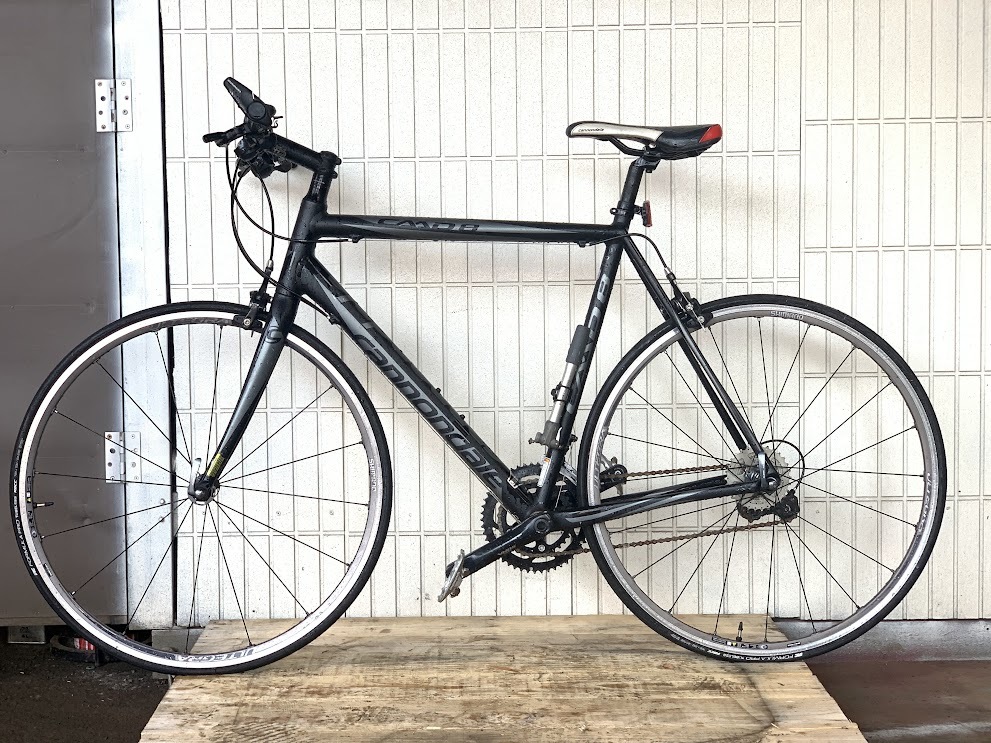 ◆Cannondale キャノンデール CAAD8 ロードバイク EN14781・サイクリング 自転車 アウトドア等に★人気カラー黒★良い状態【中古品】静岡発