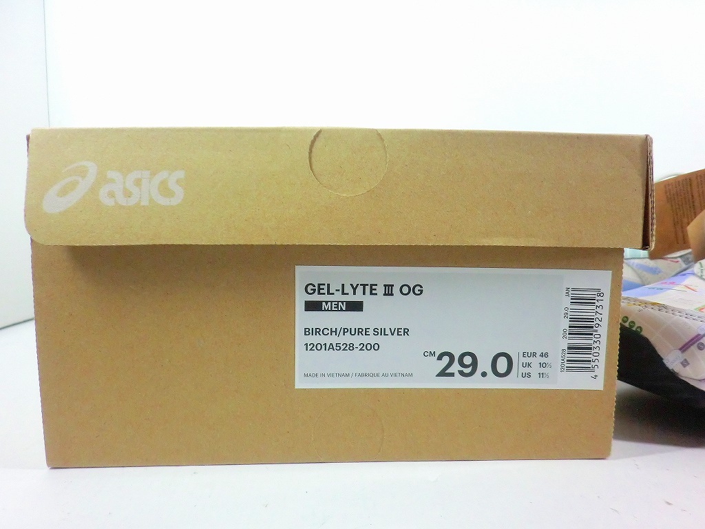 A2087 asics GEL-LYTE Ⅲ OG BIRCH/SILVER サイズ29cm アシックス