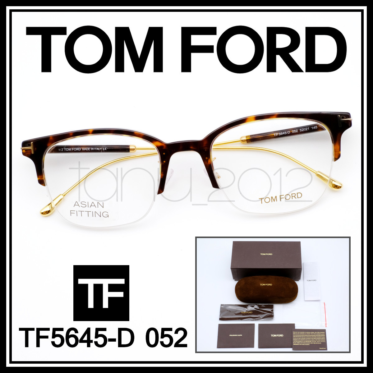 一番安い TOM FORD TF5645-D 001 メガネ フレーム アジアンフィット