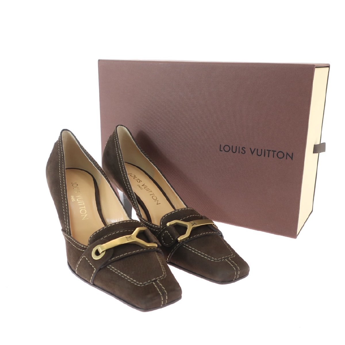 極美品】LOUIS VUITTON ルイ・ヴィトン スエード スウェード ヒール