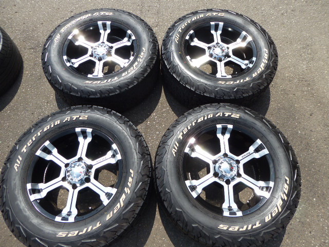 ＭＫＷ　ＭＫ-36　265/65Ｒ17　ライデン付き　プラド　サーフ　ＦＪクルーザー　ホワイトレター　ダイヤカットグロスブラック　リム深_画像8