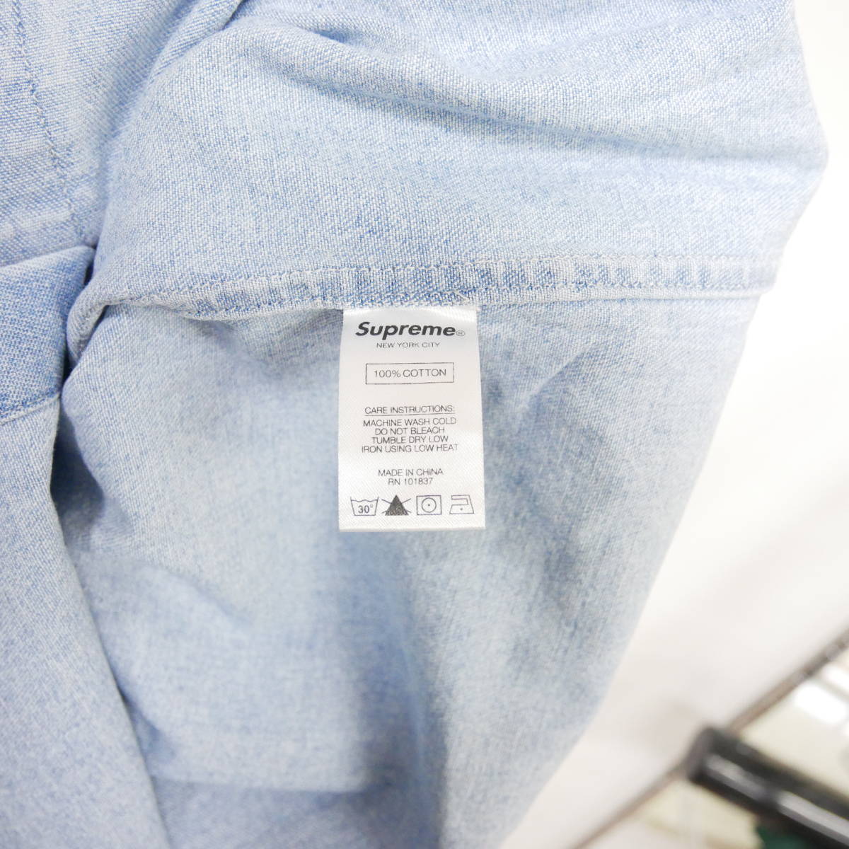1円】良好 国内正規 Supreme 20AW 20FW Classic Logo Denim Shirt
