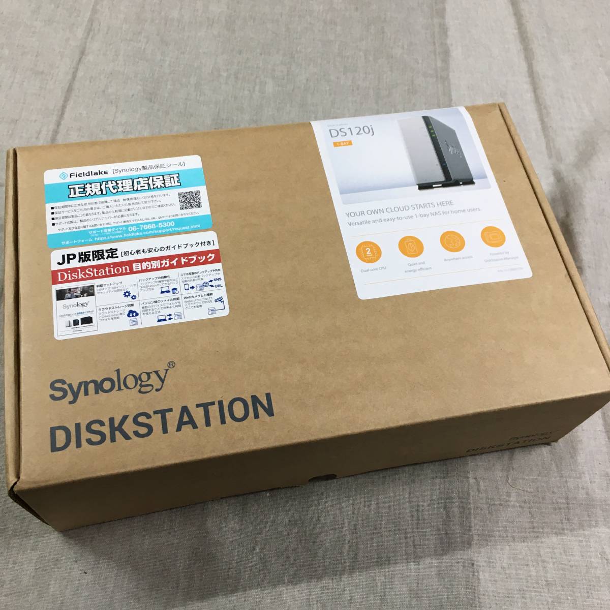 現状品 Synology NASキット 1ベイ DS120j/JP DiskStation www