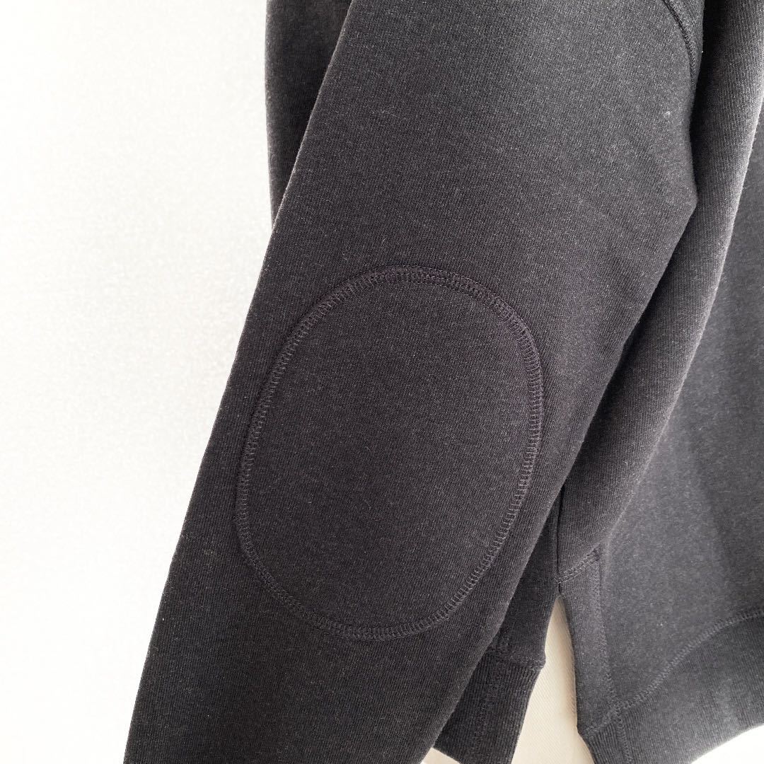 GANNI ガニー エルボーパッチ ロゴ入りスウェット トレーナー XS 黒