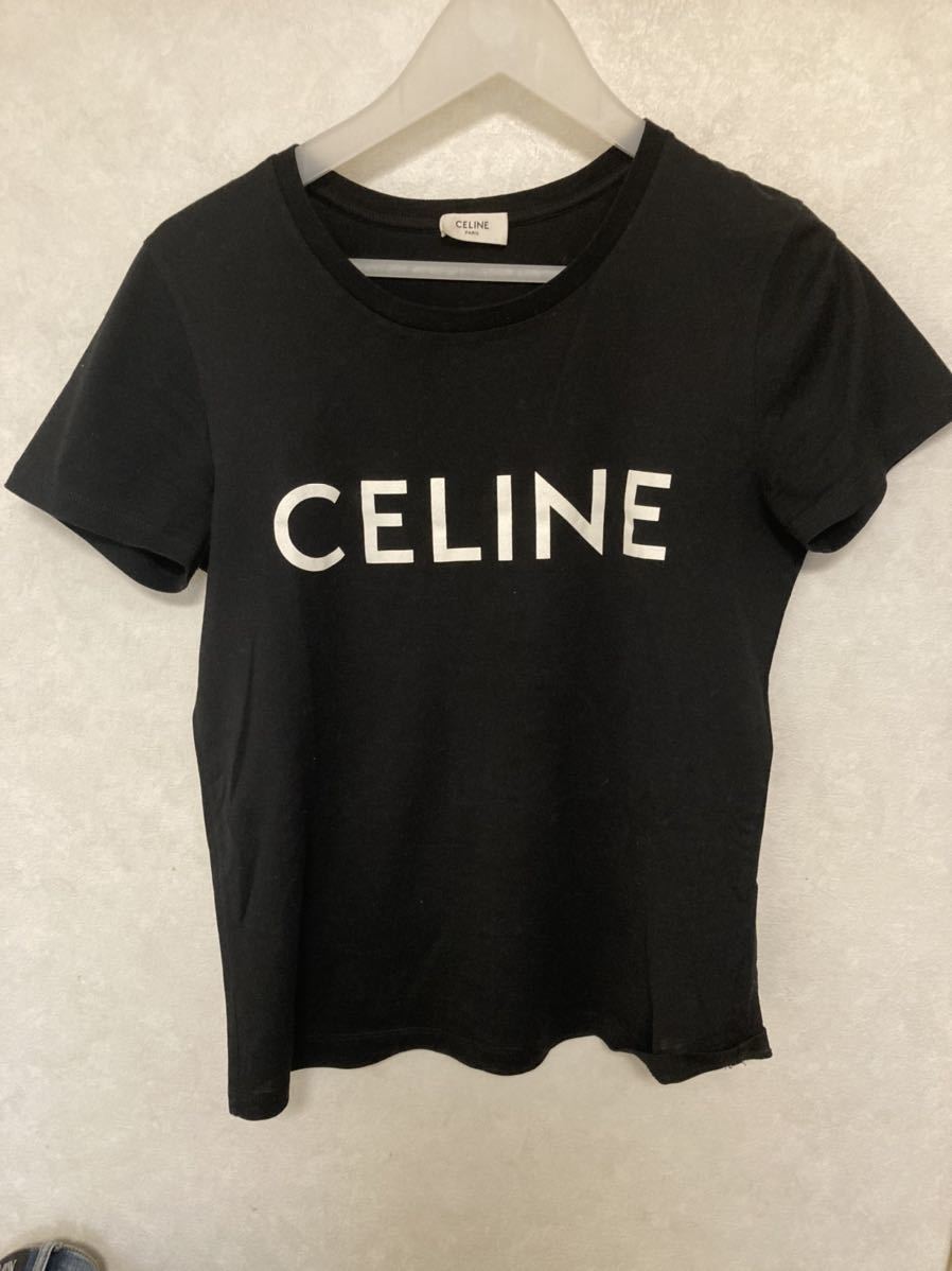 セリーヌバイエディスリマン CELINE by Hedi Slimane サイズ:XSロゴプリントTシャツ_画像1