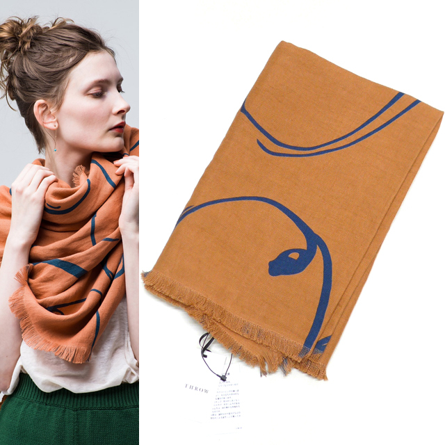 THROW for RHC 今季22SS ロンハーマン別注スロー Fruits Print Stole
