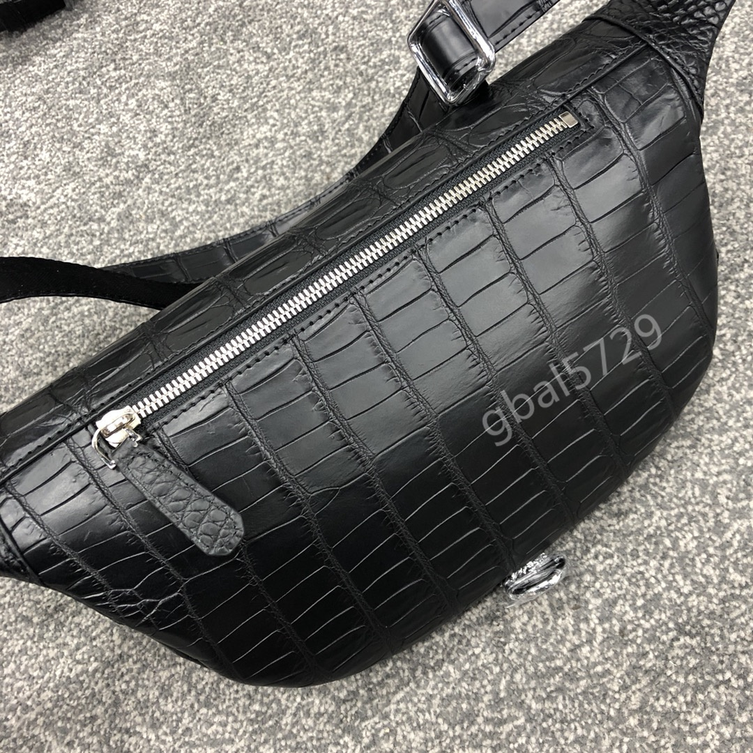 天然ワニ革 クロコダイル レザー 本革 2way ボディバッグ 斜め掛け