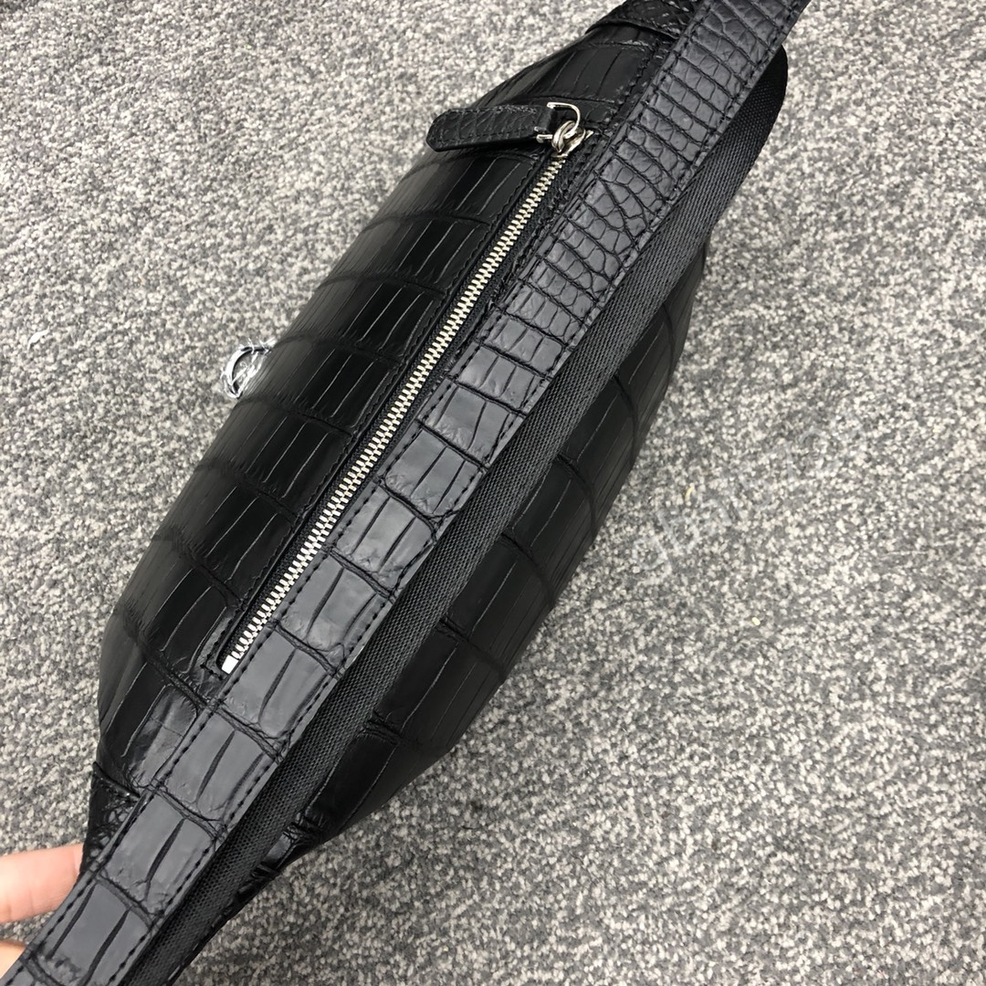 天然ワニ革 クロコダイル レザー 本革 2way ボディバッグ 斜め掛け