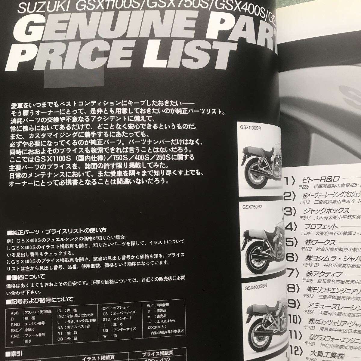 SUZUKI KATANA 雑誌 GSX1100S GSX750S GSX400S GSX250S スズキ・カタナ