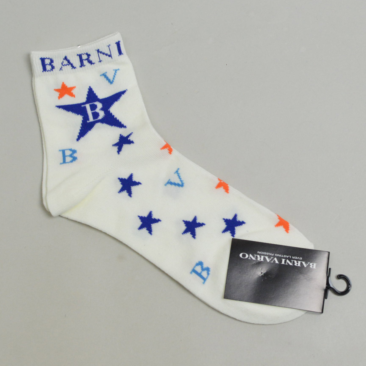 【バーニヴァーノ】メンズ ソックス 靴下 ショート丈 白 LXT4349-01 BARNI VARNO バーニバーノ カジュアル ゴルフ おしゃれ @_画像2