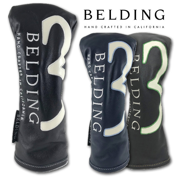 BELDING ベルディング】ヘッドカバー 3W フェアウェイウッド用 黒
