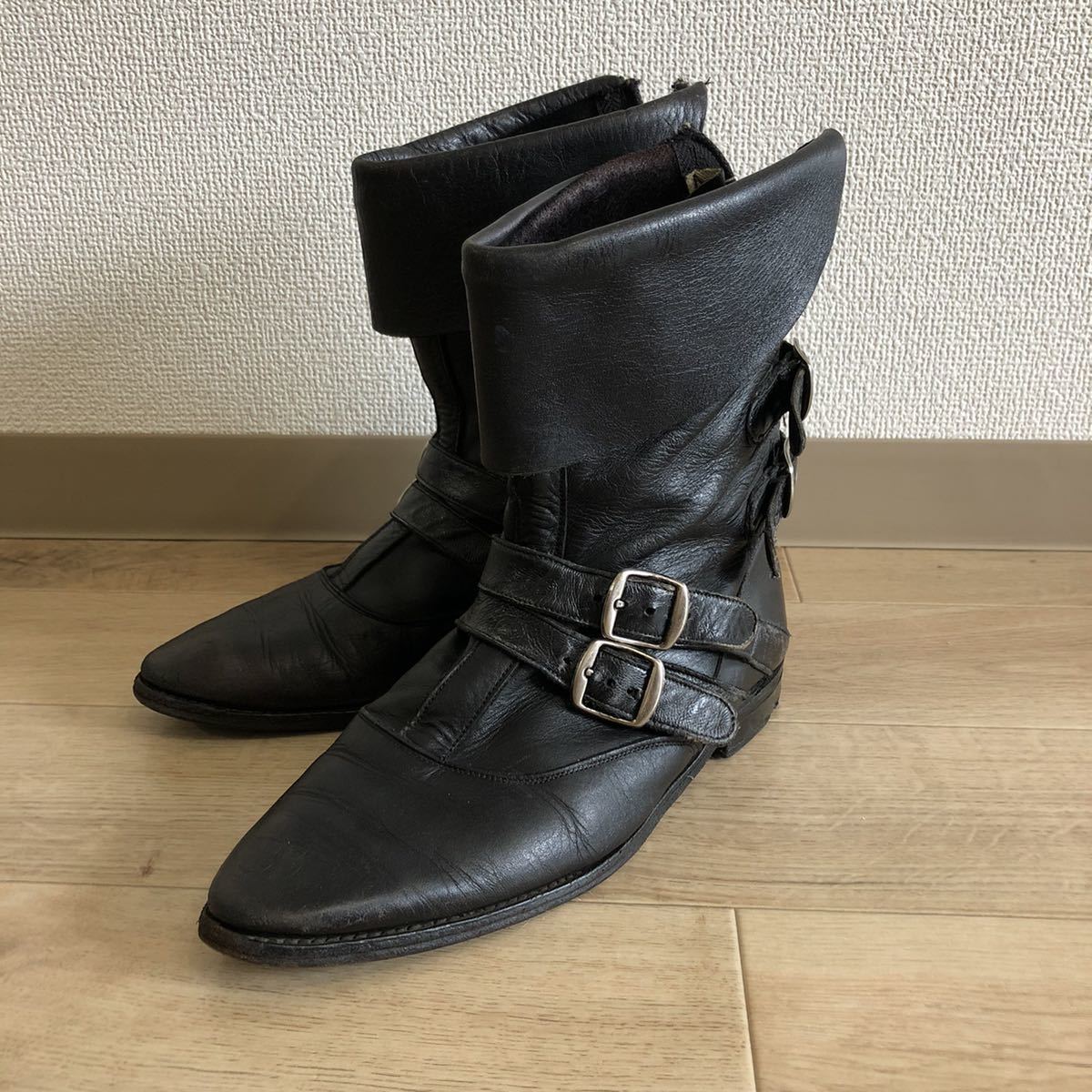 輝く高品質な ROCKA!エンジニアブーツ ラロッカ スタッズ johnson's