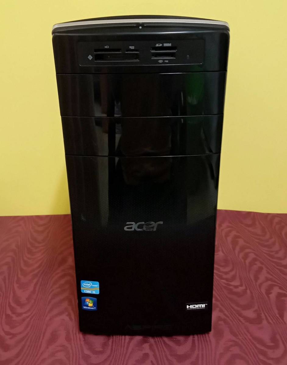 【Acer デスクトップPC Aspire M3970】家電 パソコン本体 キーボード マウス【A9-4】0630_画像9